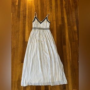 Blue/White Japna Summer Maxi Dress size Small